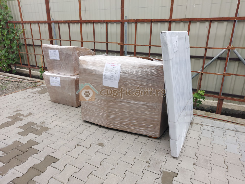 Impachetare custi caini pentru livrare